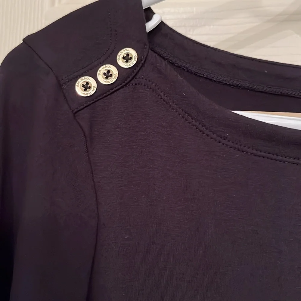 Lilly Pulitzer Black‎ 3/4 Sleeves Sophie Dress Sz Small UPF 50+ Sun Protection